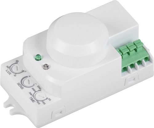 Датчик движения IEK ДД-МВ 201 1200Вт 360град. 8М IP20 фото Датчик движения IEK ДД-МВ 201 1200Вт 360град. 8М IP20 картинка